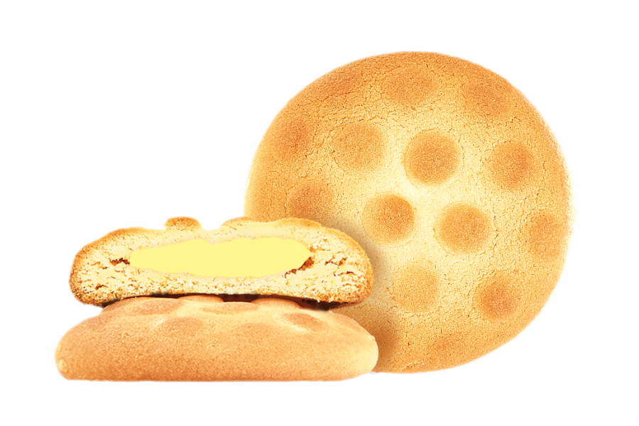 Butter biscuit with banana flavor